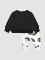 Комплект Mjölk Свитшот Black/Штанишки Брокколи