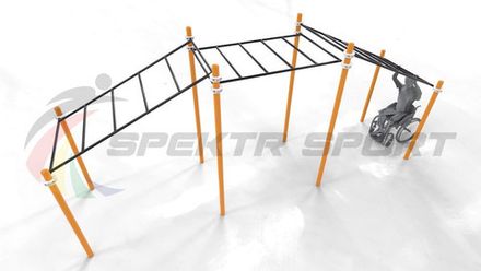Рукоход трехуровневый для колясочников GTO-D12_76mm 108