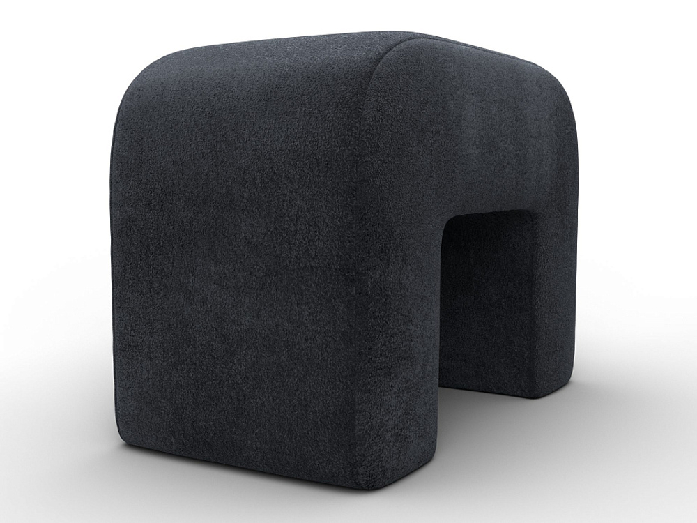 Пуф 008, TOWER 11 темно-серый, Велюр, 132386