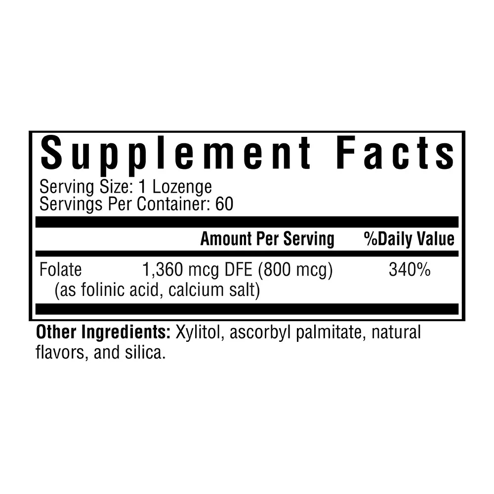Seeking Health - Folinic Acid 60 lozenges