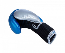Перчатки боксерские Clinch Kids сине-серебристые C127
