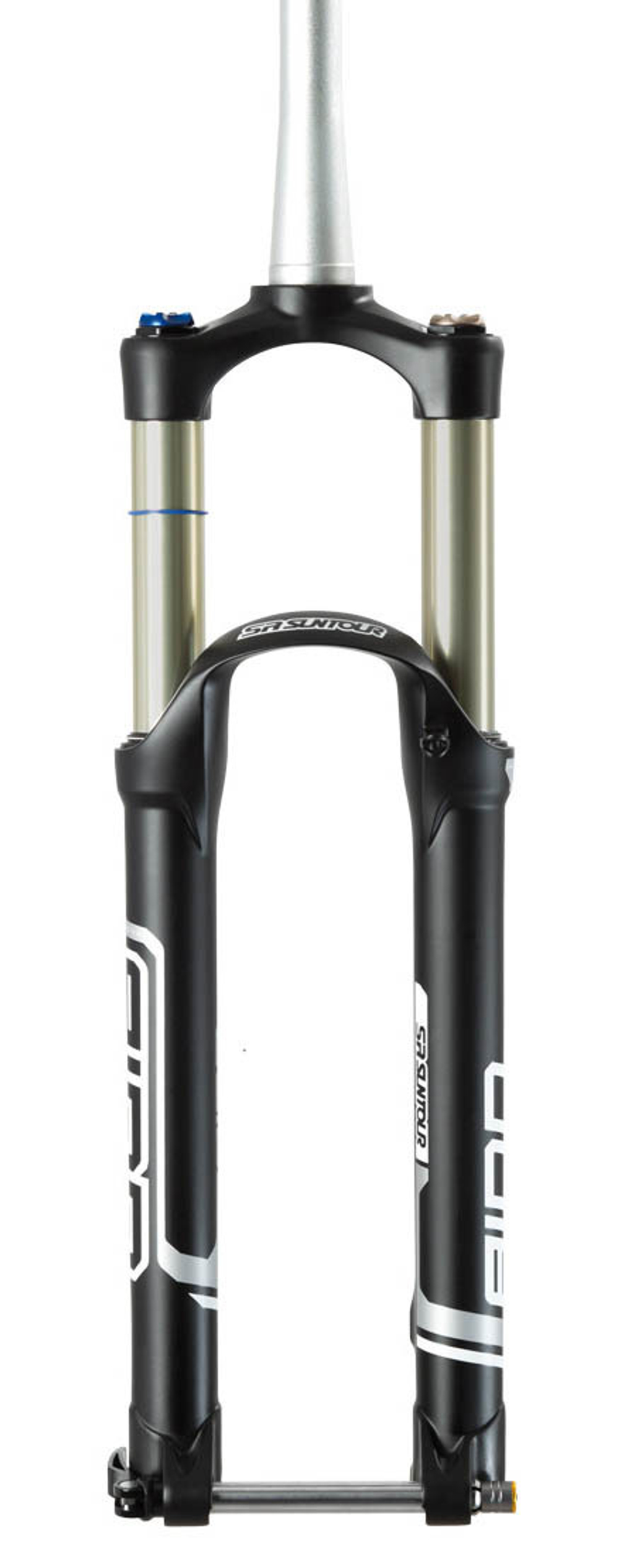 Вилка 27.5", шток 1.5"/1-1/8" AL7050, ход 160мм, черная, регулир компрессии и скорости отскока, жест