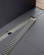 Душевой лоток Drain System 800 DS230108/18 Черное золото, с вставкой «Lines»