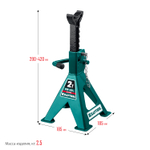 KRAFTOOL S-PIN, 2 т, 290 - 420 мм, усиленная страховочная подставка со штифтом (43465-2)