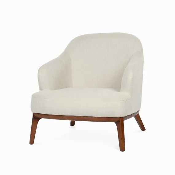 Кресло Malva с низкой спинкой, бежево-серое