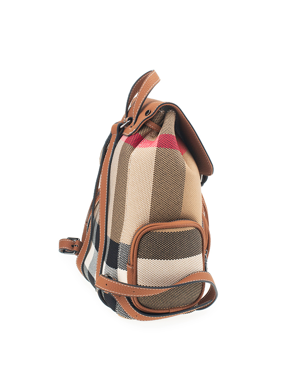 3609BROWN Рюкзак жен., иск.кожа + текстиль