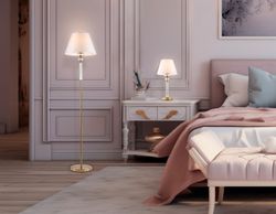 Ambrella Напольный светильник с абажуром и хрусталем Classic LH71028