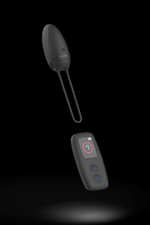 Черное виброяйцо Bnaughty Premium Unleashed с пультом ДУ (Цвет: черный)