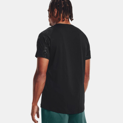 Мужское теннисное поло Under Armour Rush Emboss T-Shirt Men - Black
