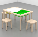 Детский табурет BABYPALL, 24*24*28 см, дерево