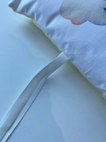 Комплект в кроватку 17 предметов "Львенок и бабочки" желтый, сатин