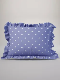 Декоративная наволочка с рюшами, оборками "Ассоль" 50х70 см, 1 шт, без молнии