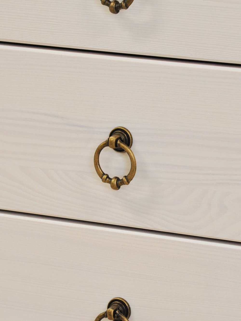 Комод, 50х39х79, Неаполь, для прихожей, для одежды и игрушек, из натурального дерева, с 5-ю ящиками, белый, Dipriz