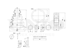 ШРУС внутренний UNIO CVJ-30002