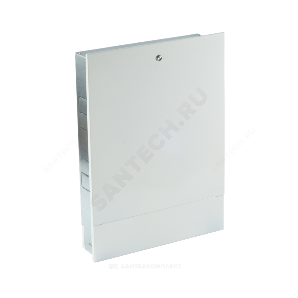 Шкаф коллекторный встраиваемый сталь ШРВ-3 700х120-180х648-711мм RAL 9016 (Белый) Wester 0-32-1120