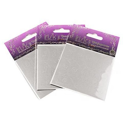 IRISK Трафарет для дизайна ногтей №25, серебро