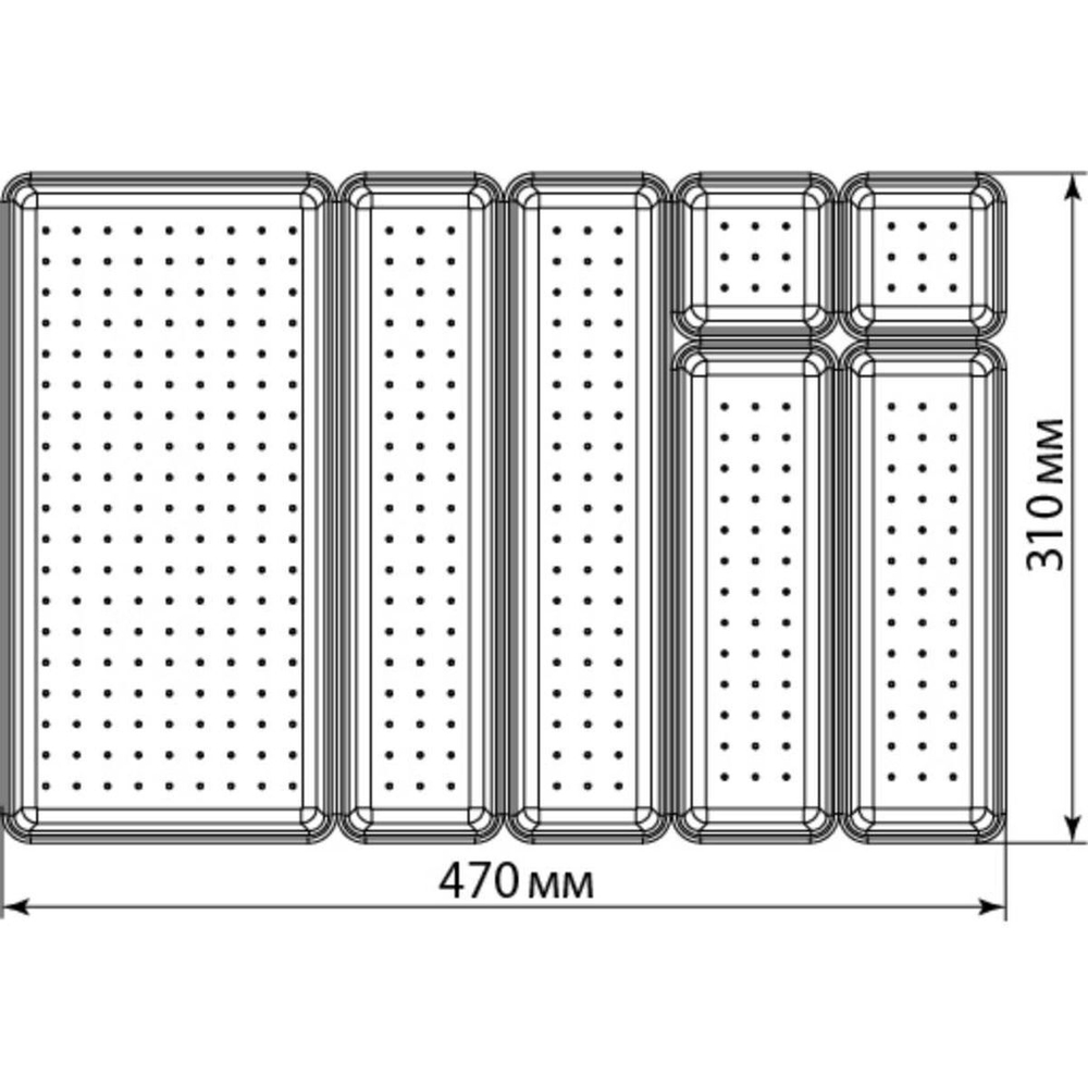 Лоток для столовых приборов бел, Idea, №3, М 1619