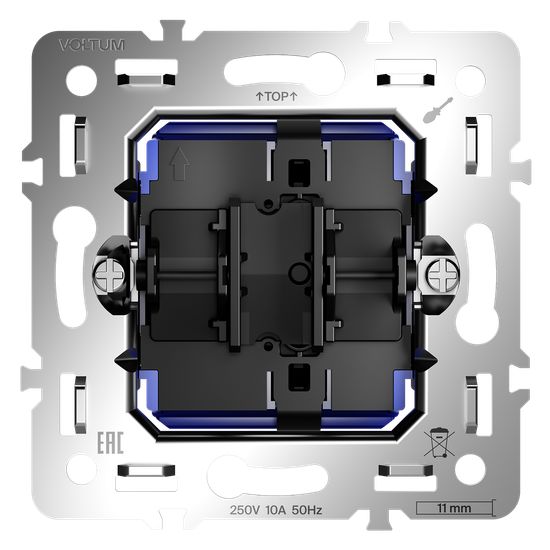 Механизм выключателя одноклавишного 10А, S70