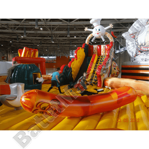 Коммерческий надувной батут "Пицца"