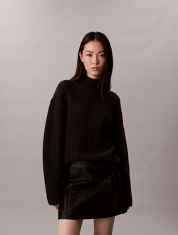 Свитер Calvin Klein Rib Chunky Relaxed Turtleneck Sweater Black