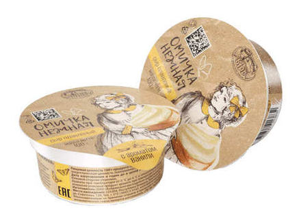 Сыр плавленый "Омичка нежная" 50% сладкий с ароматом ванили 100г. Кобрин