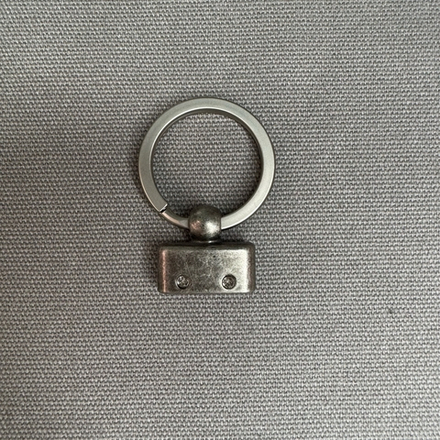 Фурнитура для изготовления брелоков (старое серебро)