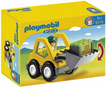 Конструктор Playmobil 1.2.3 Игрушечный транспорт Колесный погрузчик 6775