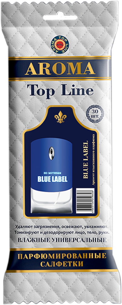 Салфетки влажные универсальные парфюмированные №11 Blue Label