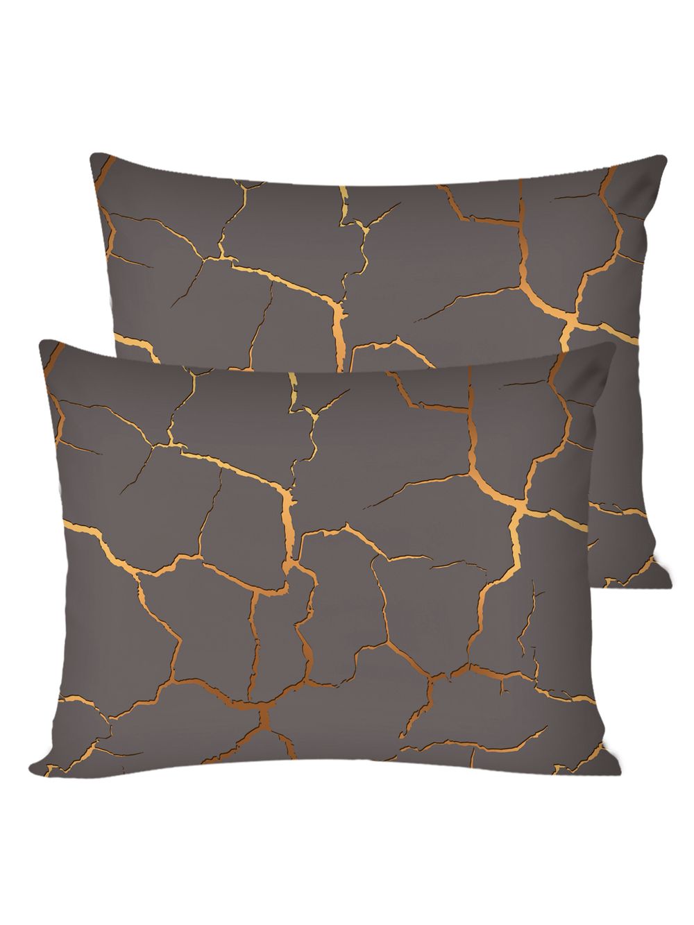 Постельное белье поплин Сказка "Кракле (серый)" евро  Наволочка 50х70 см 2 шт Простынь на резинке 180x200 см Пододеяльник 200x215 см