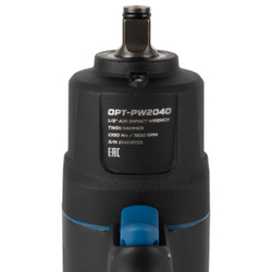 OPT-PW2040 Гайковерт пневматический ударный в алюминиевом корпусе, 1/2", 1350 Нм