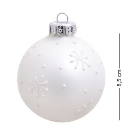 НФШ-1059 Ел. украшение Шар «Дед Мороз веселый» 85 мм