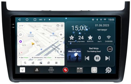 Магнитола для Volkswagen Polo 2009-2020 - RedPower 134 Android 10, QLED+2K, ТОП процессор, 6Гб+128Гб, CarPlay, SIM-слот