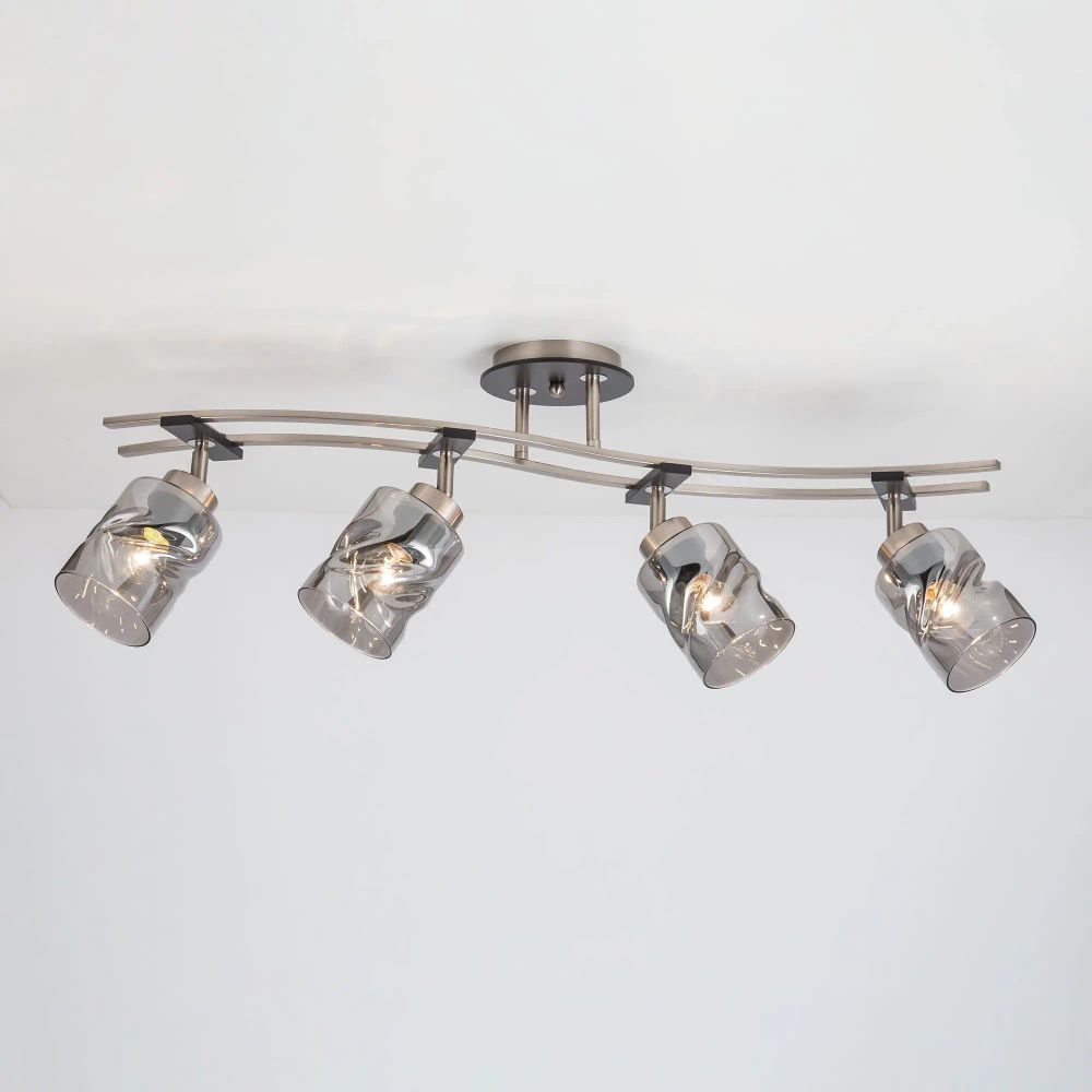 Citilux Мерида CL142145 Люстра с поворотными плафонами Матовый Хром