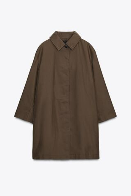 ZARA ВОДОНЕПРОНИЦАЕМЫЙ ПЛАЩ, ХАКИ