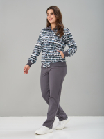 Костюм с брюками КБ-184/серый-акварель