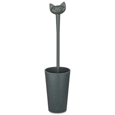 Ершик для унитаза miaou, organic, темно-серый
