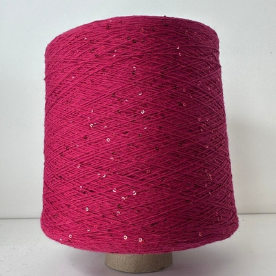 FORTE; 100% хлопок, пайетки 2мм; 640м/100гр; цвет нити малиновый, пайетки в цвет нити. Есть мал. бобинка 146гр.