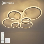 Управляемая светодиодная люстра EUROPA 80W 6R-IRC-675x480x175-WHITE/WHITE-220-IP20