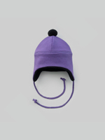 Мультисезонная шапка с помпоном (фиолетовый)