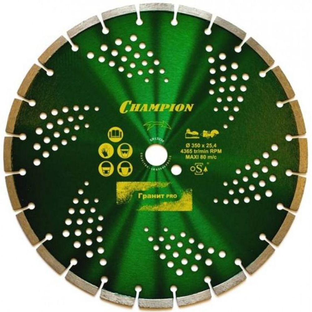 Круг алмазный 400*25,4*10 CHAMPION PRO LASER GRANITE гранит  С1607