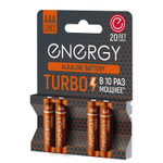 Батарейка алкалиновая Energy Turbo LR03/4B (AAA) (4шт на блистере) (107049)