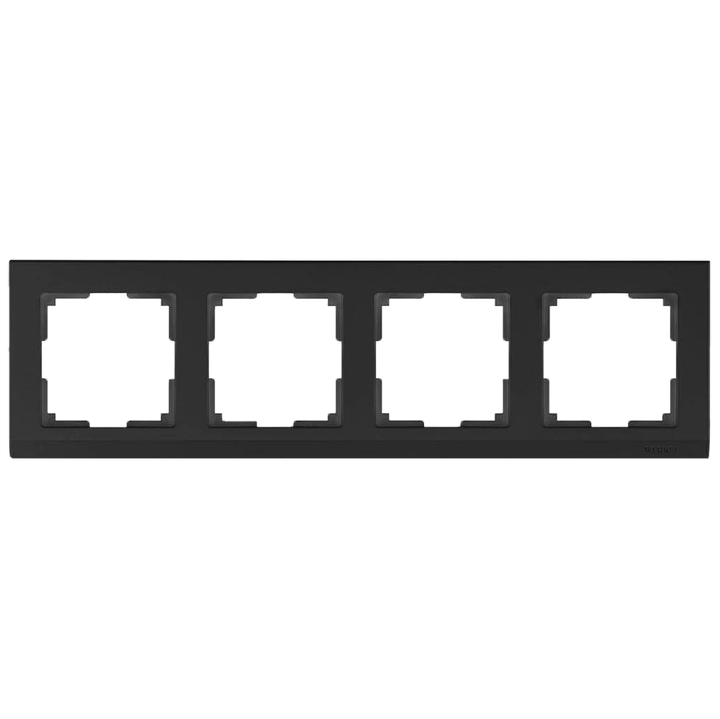 Рамка Werkel Stark на 4 поста черный W0041808 4690389161919