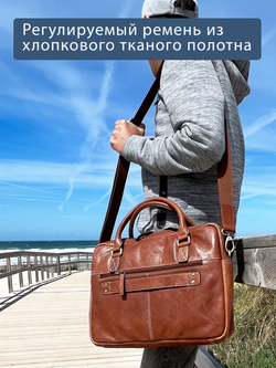 C240001 Camel - Сумка-портфель для ноутбука MP