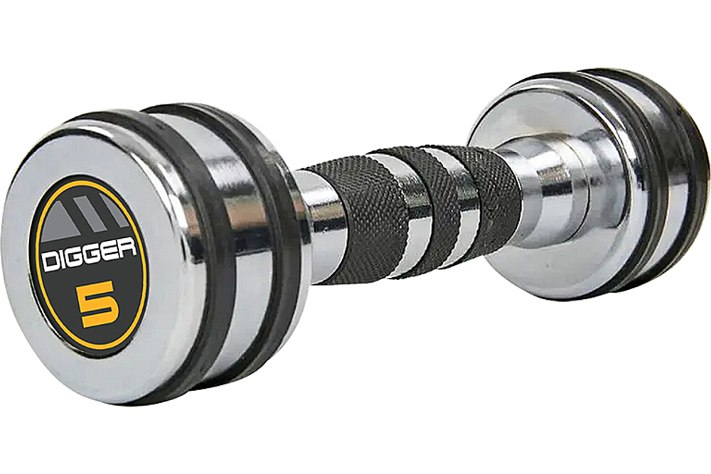 Комплект хромированных гантелей 10 пар от 1 до 10 кг HD51D5B-1-10