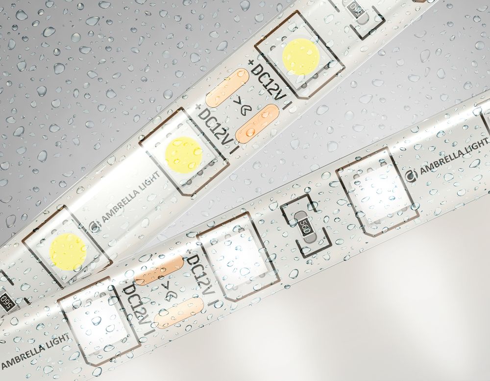 Ambrella Светодиодная лента Ambrella Light GS2102 5050 60Led /14.4W m/ 12V IP65 4500K 5m LED Strip 12V GS2102