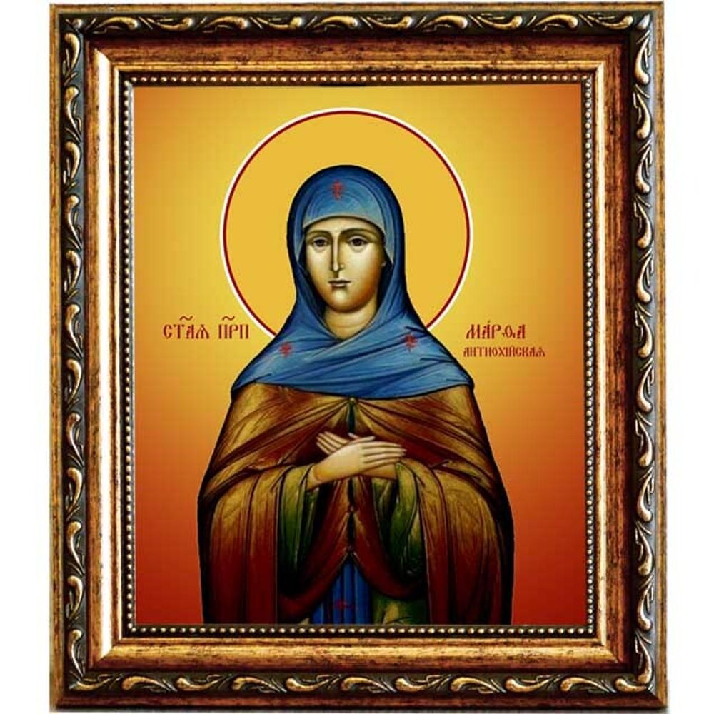 Марфа Антиохийская (Едесская) преподобная. Икона на холсте.