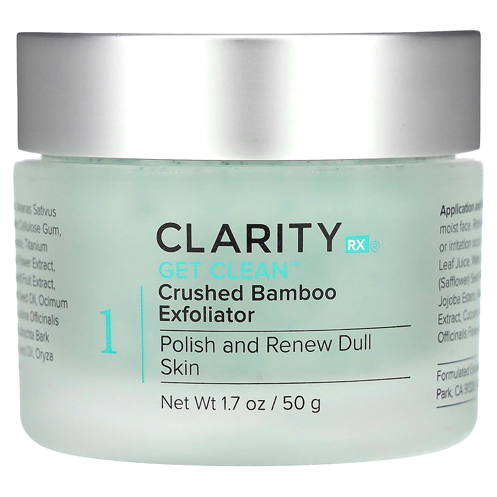 ClarityRx, Get Clean, эксфолиант из измельченного бамбука, 50 г (1,7 унции)