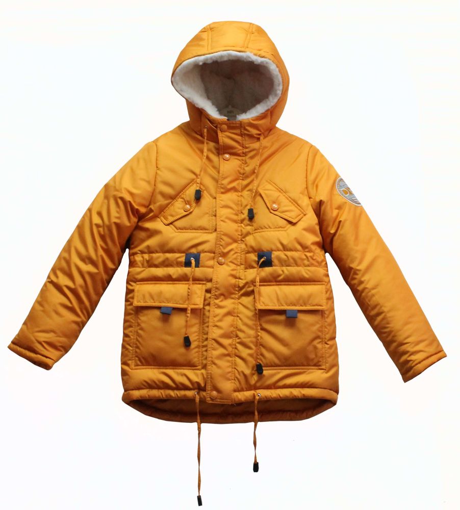 DAY Куртка для мальчика зимняя S3124 охра