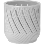 Кашпо для цветов пластиковое 1,3л d-12,5см «Fleurs» Серый жемчуг