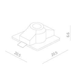 Встраиваемый светильник Arte Lamp A9410PL-1WH